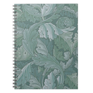 William Morris Acanthusblad Tealblauw Patroon Notitieboek