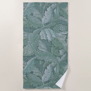 William Morris Acanthusblad Tealblauw Patroon Strandlaken