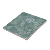 William Morris Acanthusblad Tealblauw Patroon Tegeltje (Zijkant)
