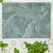 William Morris Acanthusblad Tealblauw Patroon Theedoek (Gevouwen)