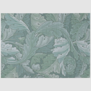 William Morris Acanthusblad Tealblauw Patroon Tissuepapier