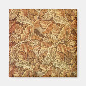 William Morris Acathus Brown Autumn Leaves Magneet (Voorkant)