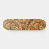 William Morris Acathus Brown Autumn Leaves Skateboard (Horizontaal)