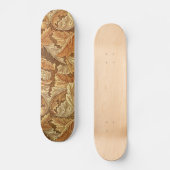 William Morris Acathus Brown Autumn Leaves Skateboard (Voorkant)