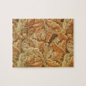 William Morris Acathus Bruin Herfstbladeren Legpuzzel (Horizontaal)