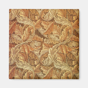 William Morris Acathus Bruin Herfstbladeren Magneet