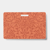 William Morris Acorn Wallpaper Natuur Design Badge (Achterkant)