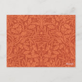William Morris Acorn Wallpaper Natuur Design Briefkaart (Achterkant)