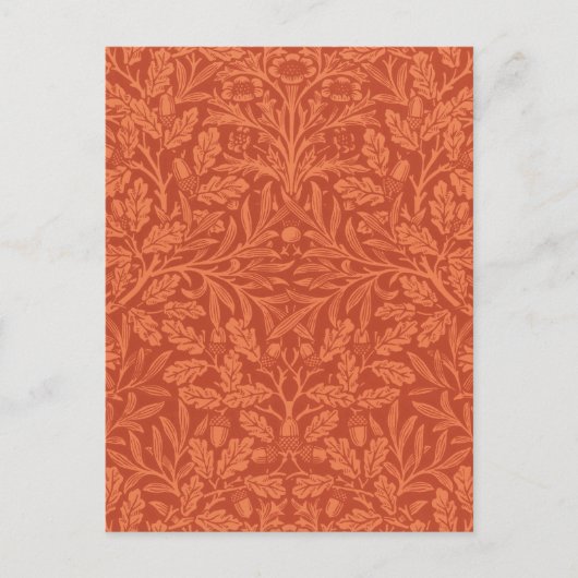 William Morris Acorn Wallpaper Natuur Design Briefkaart (Voorkant)