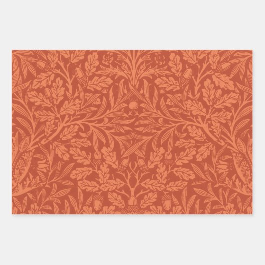 William Morris Acorn Wallpaper Natuur Design Inpakpapier Vel (Voorkant)