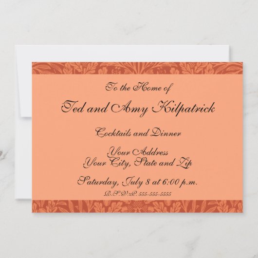 William Morris Acorn Wallpaper Natuur Design Kaart (Achterkant)