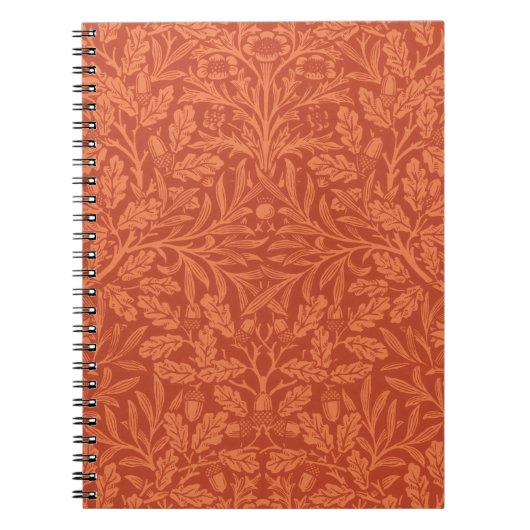 William Morris Acorn Wallpaper Natuur Design Notitieboek (Voorkant)