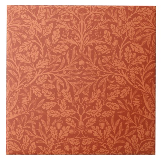 William Morris Acorn Wallpaper Natuur Design Tegeltje (Voorkant)