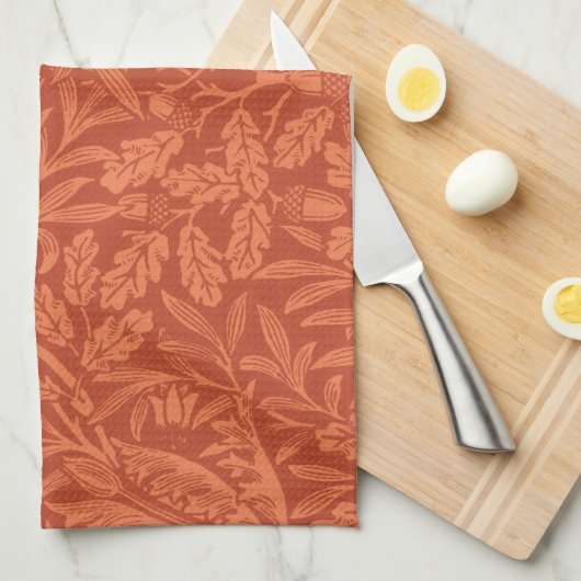 William Morris Acorn Wallpaper Natuur Design Theedoek (Quarter Fold)