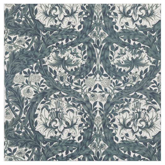 William Morris  African Marigold Pattern Stof (Close Up)