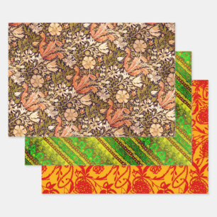 William Morris, Agra en Paisley Pearls Inpakpapier Vel