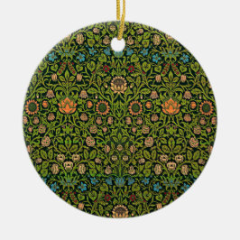 William Morris - Akelei, donkergroen, Keramisch Ornament