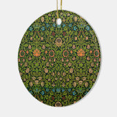 William Morris - Akelei, donkergroen, Keramisch Ornament (Links)