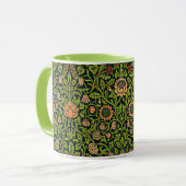 William Morris - Akelei, donkergroen, Mok (Voorkant links)