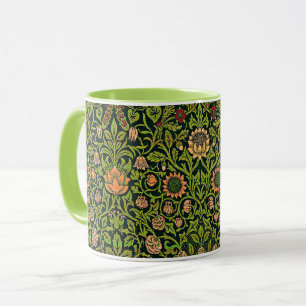 William Morris - Akelei, donkergroen, Mok