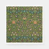 William Morris - Akelei, donkergroen, Servet (Voorkant)