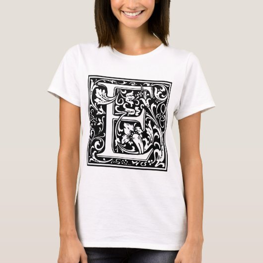 William Morris Alfabet “E” T-shirt (Voorkant)