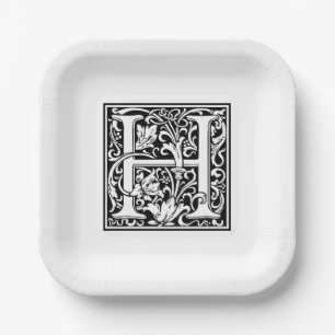 William Morris Alfabet “H” Papieren Borden Bordje