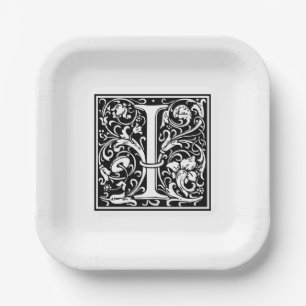 William Morris Alfabet “I” Papieren Borden Bordje