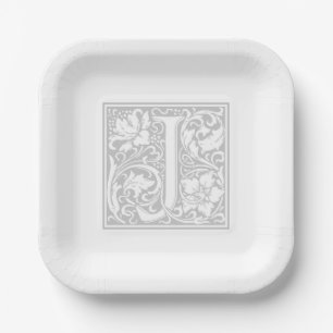 William Morris Alfabet “J” Papieren Borden Bordje