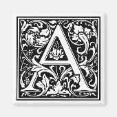 William Morris Alphabet "A" Magneet (Voorkant)