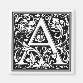 William Morris Alphabet "A" Magneet
