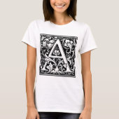 William Morris Alphabet "A" T-shirt (Voorkant)
