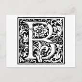 William Morris Alphabet "B" Briefkaart (Voorkant)