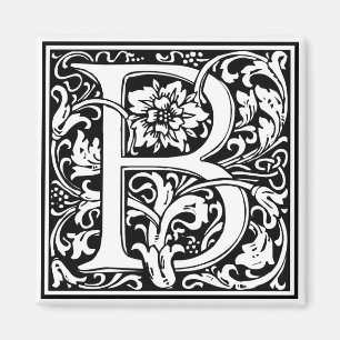 William Morris Alphabet "B" Magneet