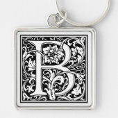 William Morris Alphabet "B" Sleutelhanger (Voorkant)