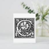 William Morris Alphabet "C" Briefkaart (Staand voorkant)