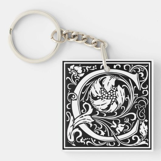 William Morris Alphabet "C" Sleutelhanger (voorkant)