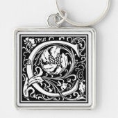 William Morris Alphabet "C" Sleutelhanger (Voorkant)