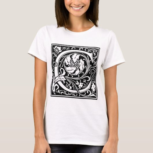 William Morris Alphabet "C" T-shirt (Voorkant)
