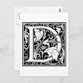 William Morris Alphabet "D" Briefkaart (Voorkant / Achterkant)