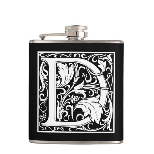 William Morris Alphabet "D" Heupfles (Voorkant)