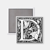William Morris Alphabet "D" Magneet (Voorkant / Achterkant)