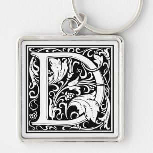 William Morris Alphabet "D" Sleutelhanger