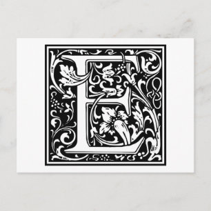 William Morris Alphabet "E" Briefkaart