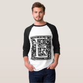 William Morris Alphabet "E" T-shirt (Voorkant volledig)