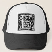 William Morris Alphabet "E" Trucker Pet (Voorkant)