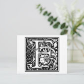 William Morris Alphabet "F" Briefkaart (Staand voorkant)