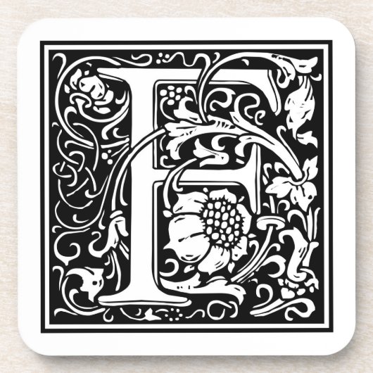 William Morris Alphabet "F" Onderzetter (Voorkant)