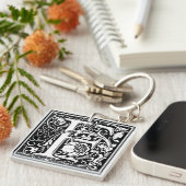 William Morris Alphabet "F" Sleutelhanger (Voorkant Rechts)