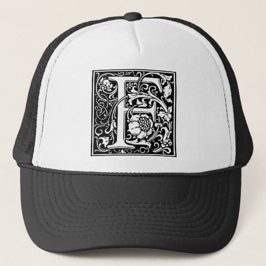 William Morris Alphabet "F" Trucker Pet (Voorkant)